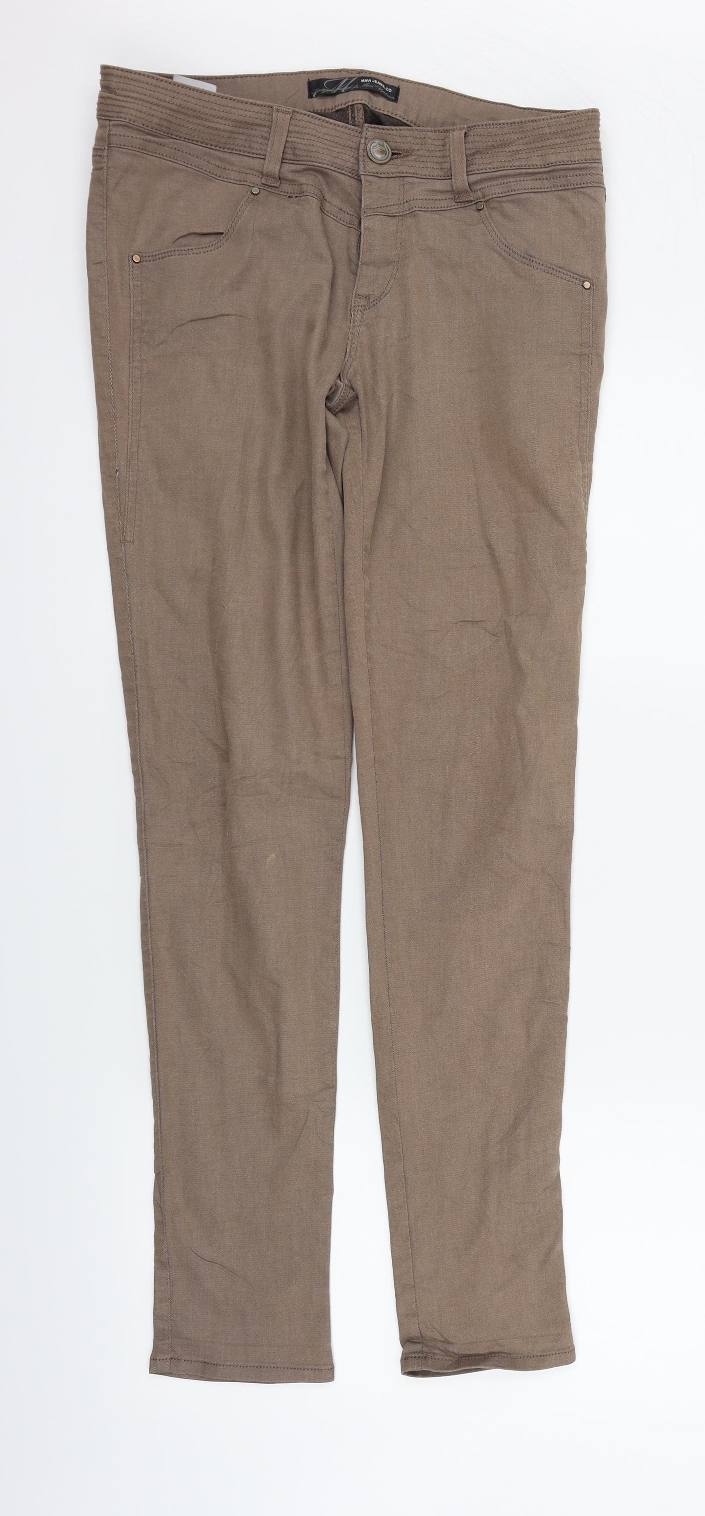Mavi Jeans Womens Beige   Straight Jeans  L30 in