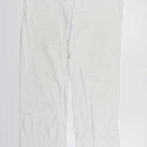 John Boner Womens White   Straight Jeans Size L L33 in