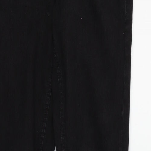 Denim & Co. Womens Black   Straight Jeans Size 10 L28 in