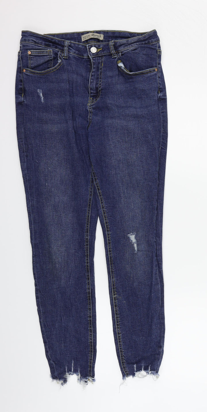 deniem & co Womens Blue   Straight Jeans Size 14 L27 in