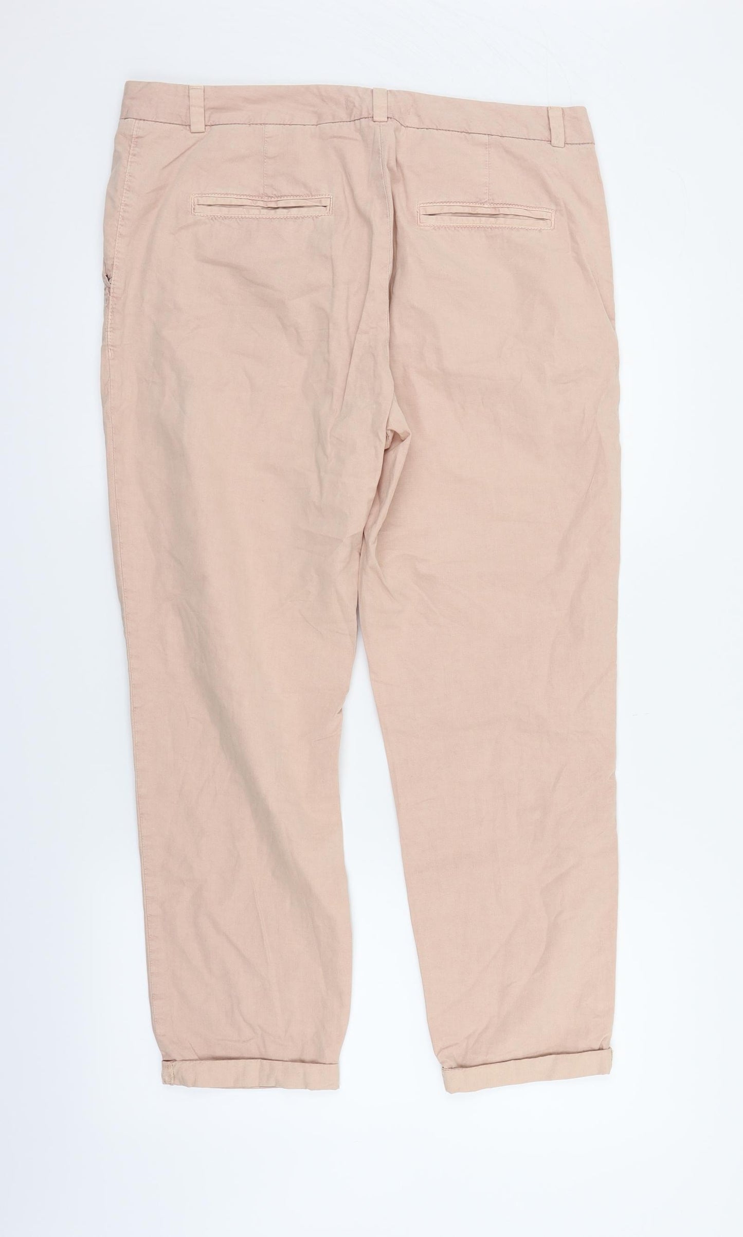 Marks & Spencer Womens Pink   Trousers  Size 14 L24 in