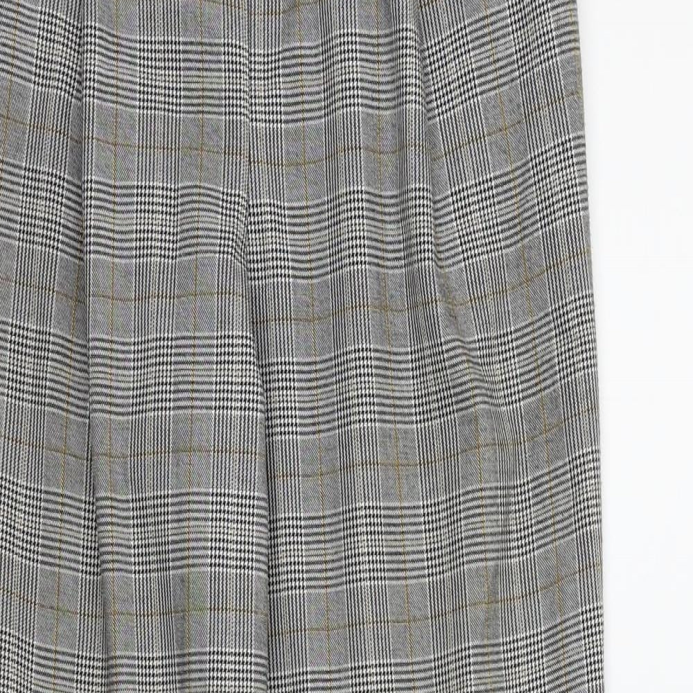 New Look Womens Grey Striped  Trousers  Size 12 L28 in