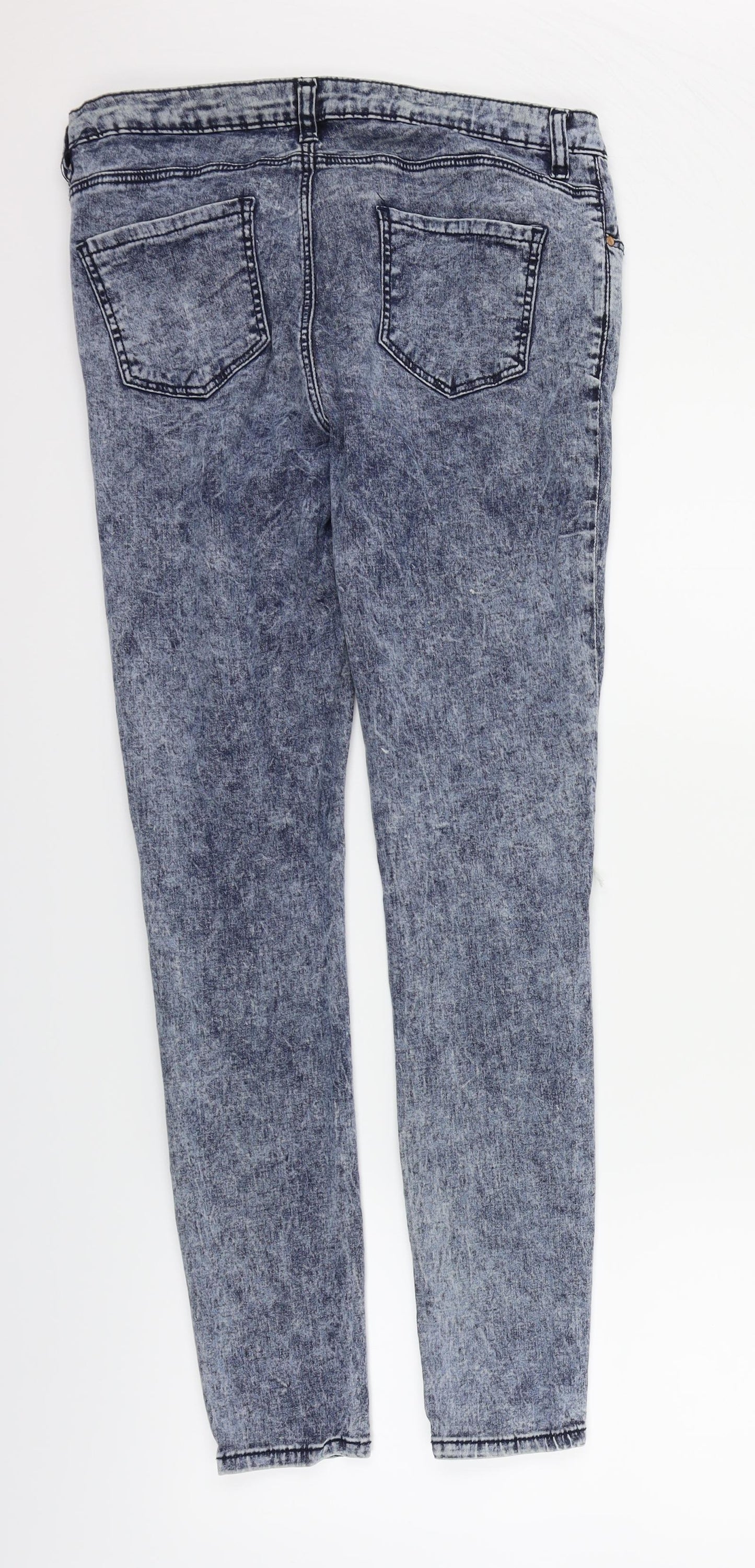 deniem & co Womens Blue   Straight Jeans Size 12 L28 in