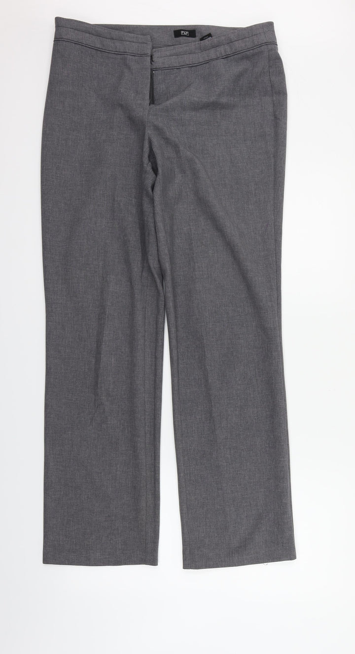 F&F Womens Grey   Trousers  Size 10 L29 in