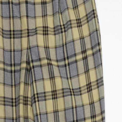 Primark Womens Beige Check  Trousers  Size 12 L30 in