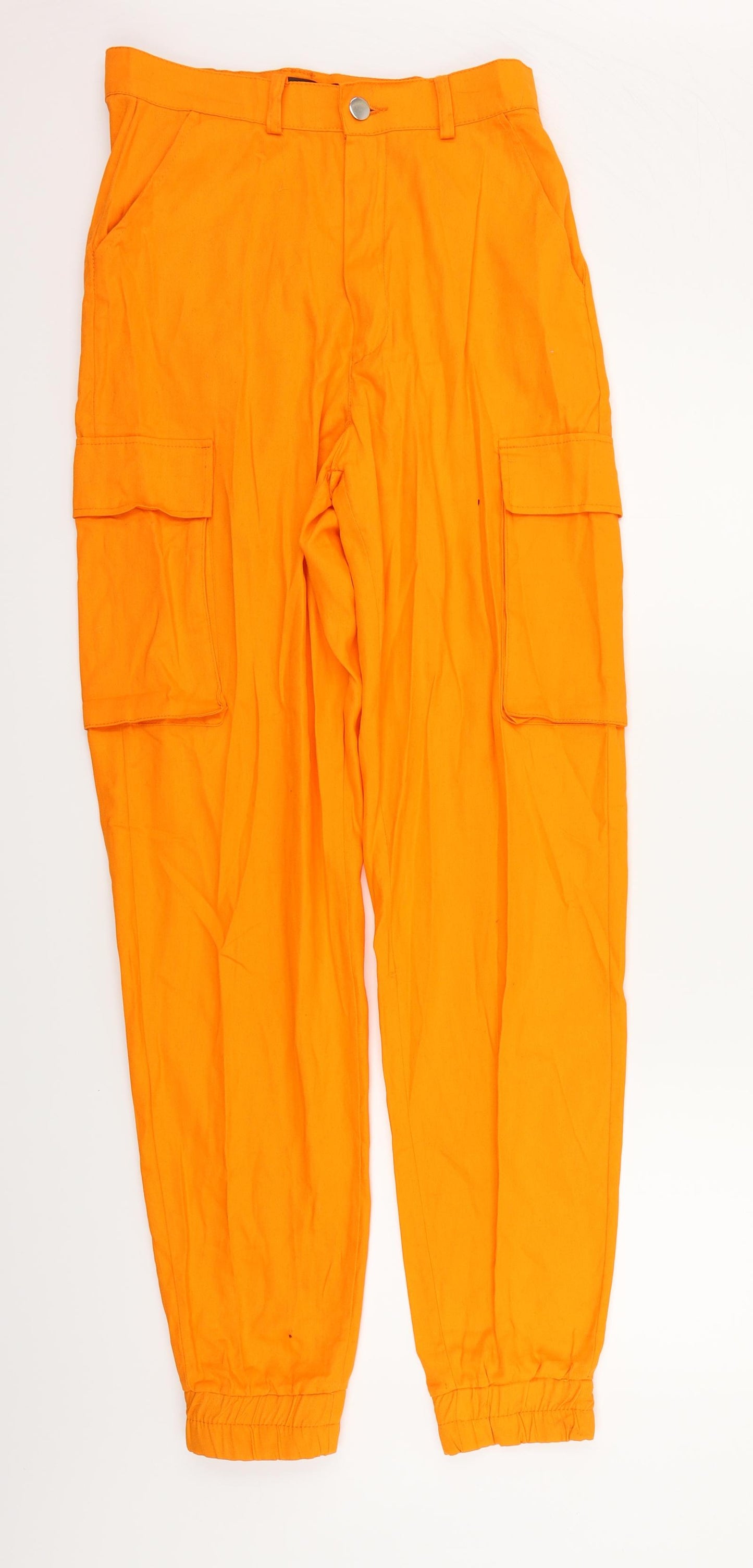 Missguided Womens Orange   Trousers  Size 10 L33 in