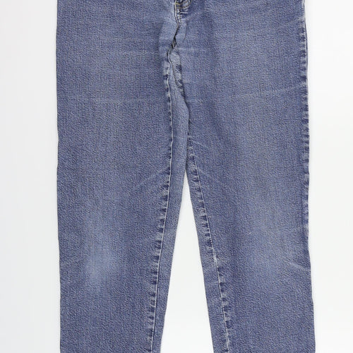 JUST FOR YOU Womens Blue   Straight Jeans Size 10 L28 in
