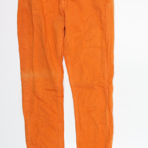 Stradavarius Womens Orange   Straight Jeans Size 10 L24 in