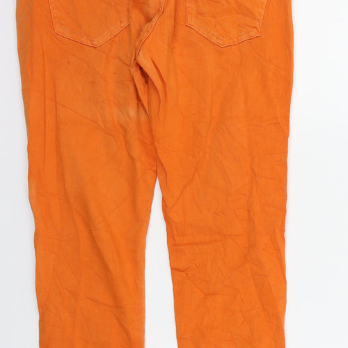 Stradavarius Womens Orange   Straight Jeans Size 10 L24 in
