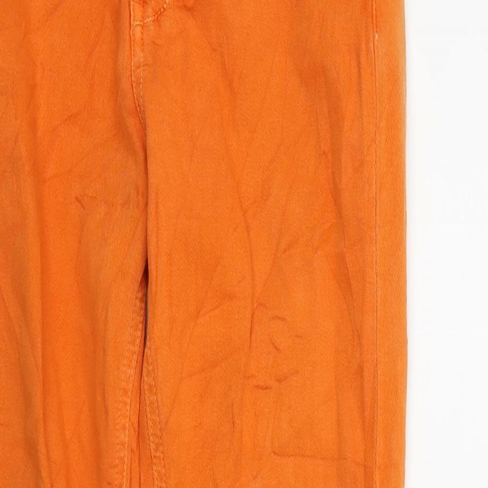 Stradavarius Womens Orange   Straight Jeans Size 10 L24 in