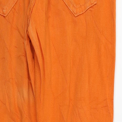 Stradavarius Womens Orange   Straight Jeans Size 10 L24 in