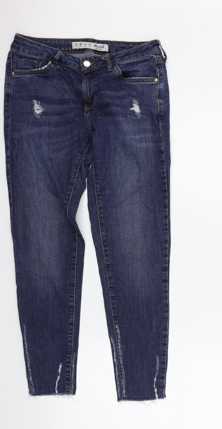 deniem & co Womens Blue   Straight Jeans Size 10 L25 in