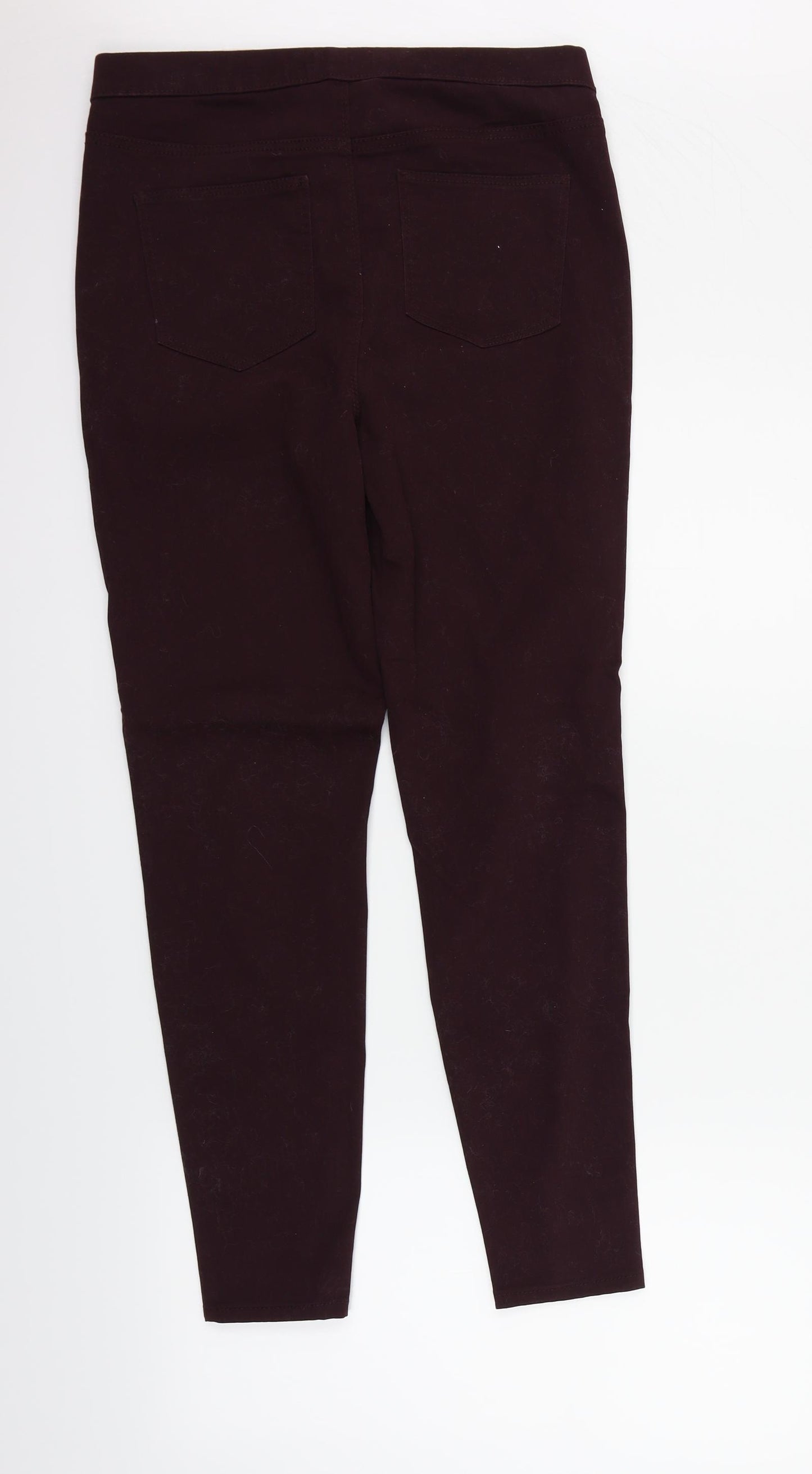 Papaya Womens Purple   Jegging Trousers Size 12 L26 in