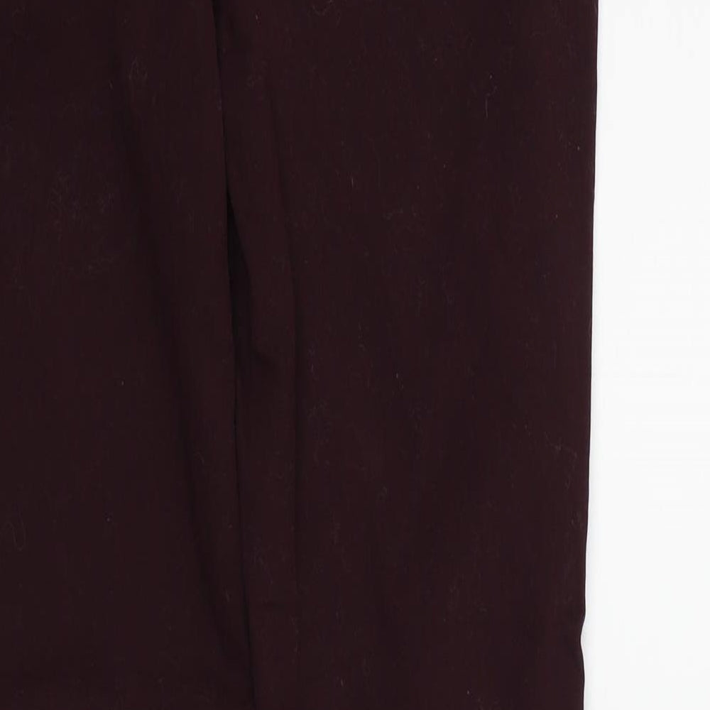 Papaya Womens Purple   Jegging Trousers Size 12 L26 in