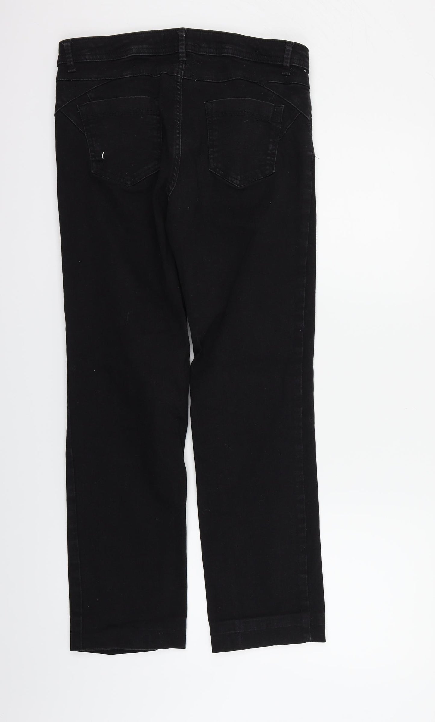 Straight Womens Black   Straight Jeans Size 12 L26 in