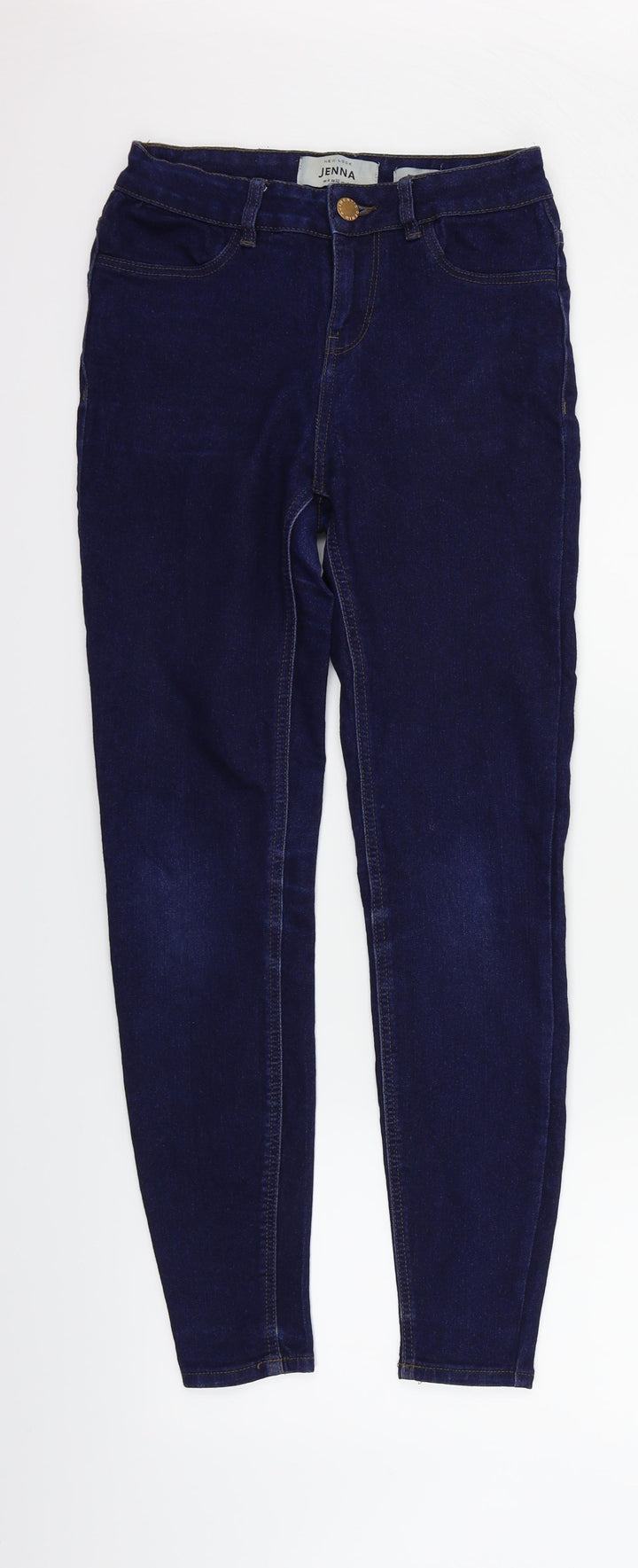 New Look Womens Blue Straight Jeans Size 4 L26 in