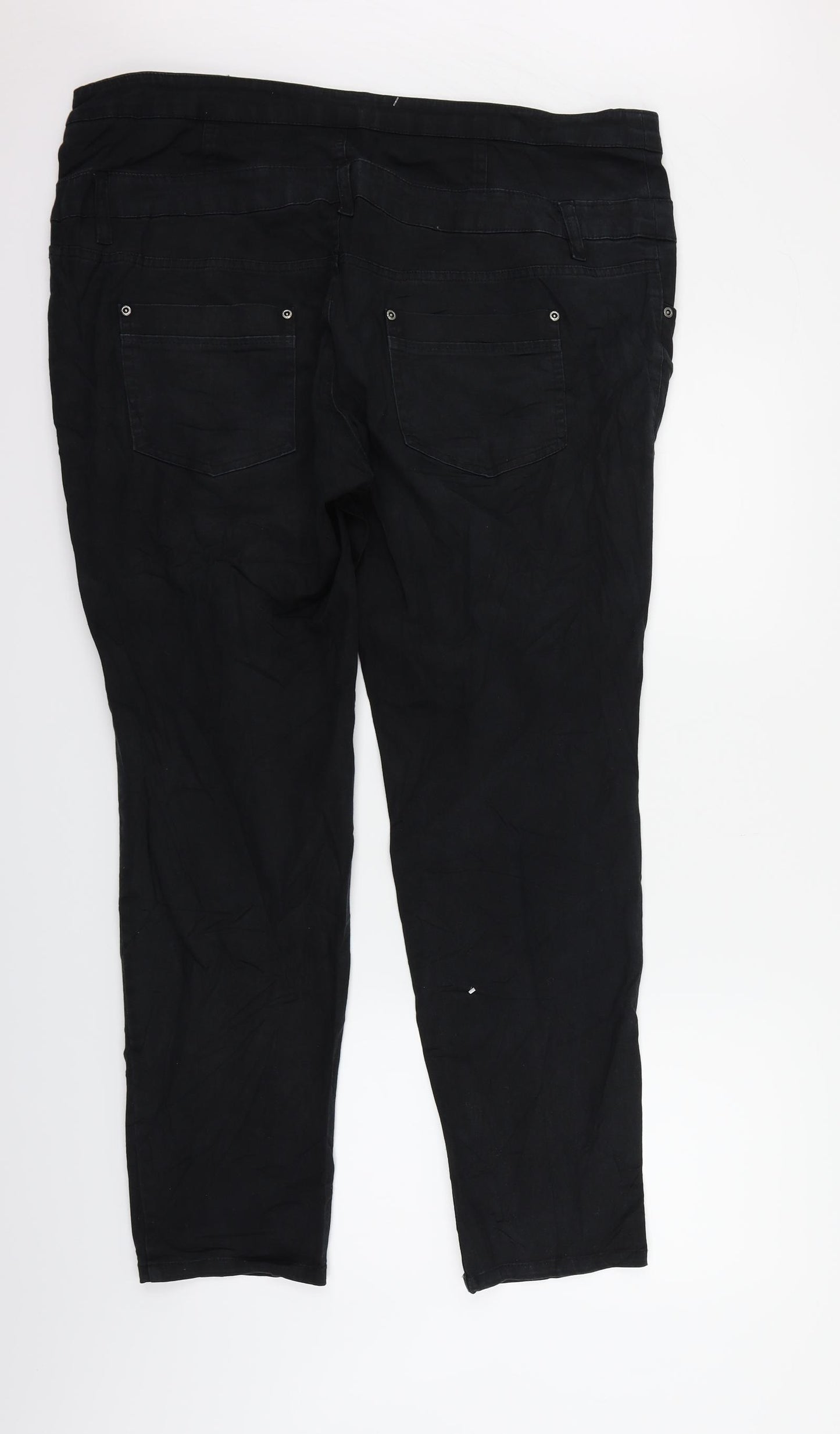 Rainbow Womens Black   Trousers  Size 22 L28 in