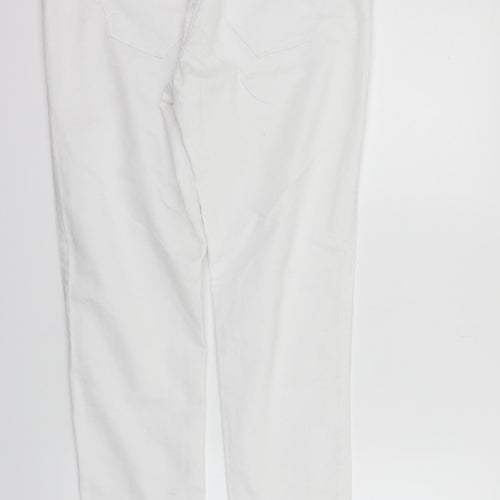 deniem & co Womens White   Straight Jeans Size 14 L28 in