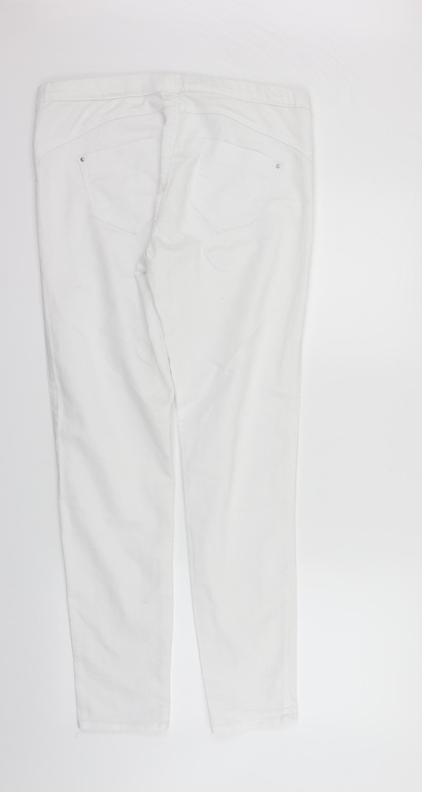 deniem & co Womens White   Straight Jeans Size 14 L28 in