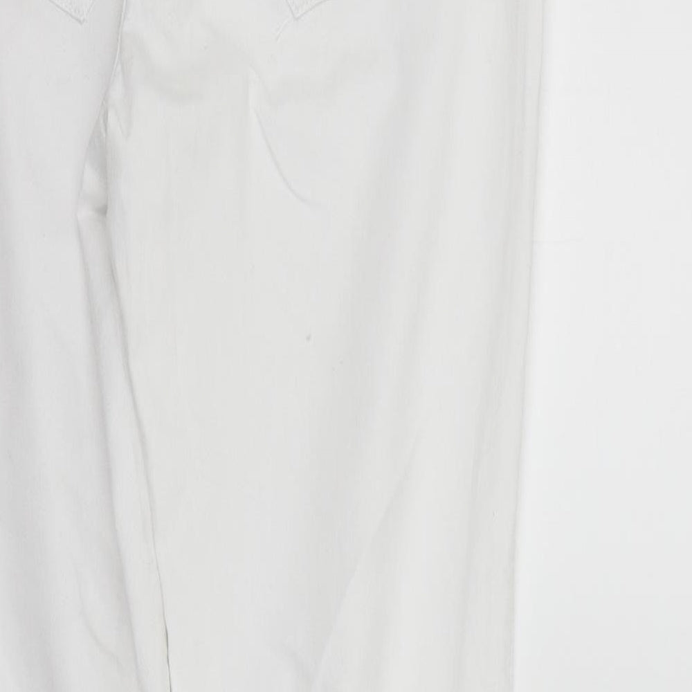 deniem & co Womens White   Straight Jeans Size 14 L28 in