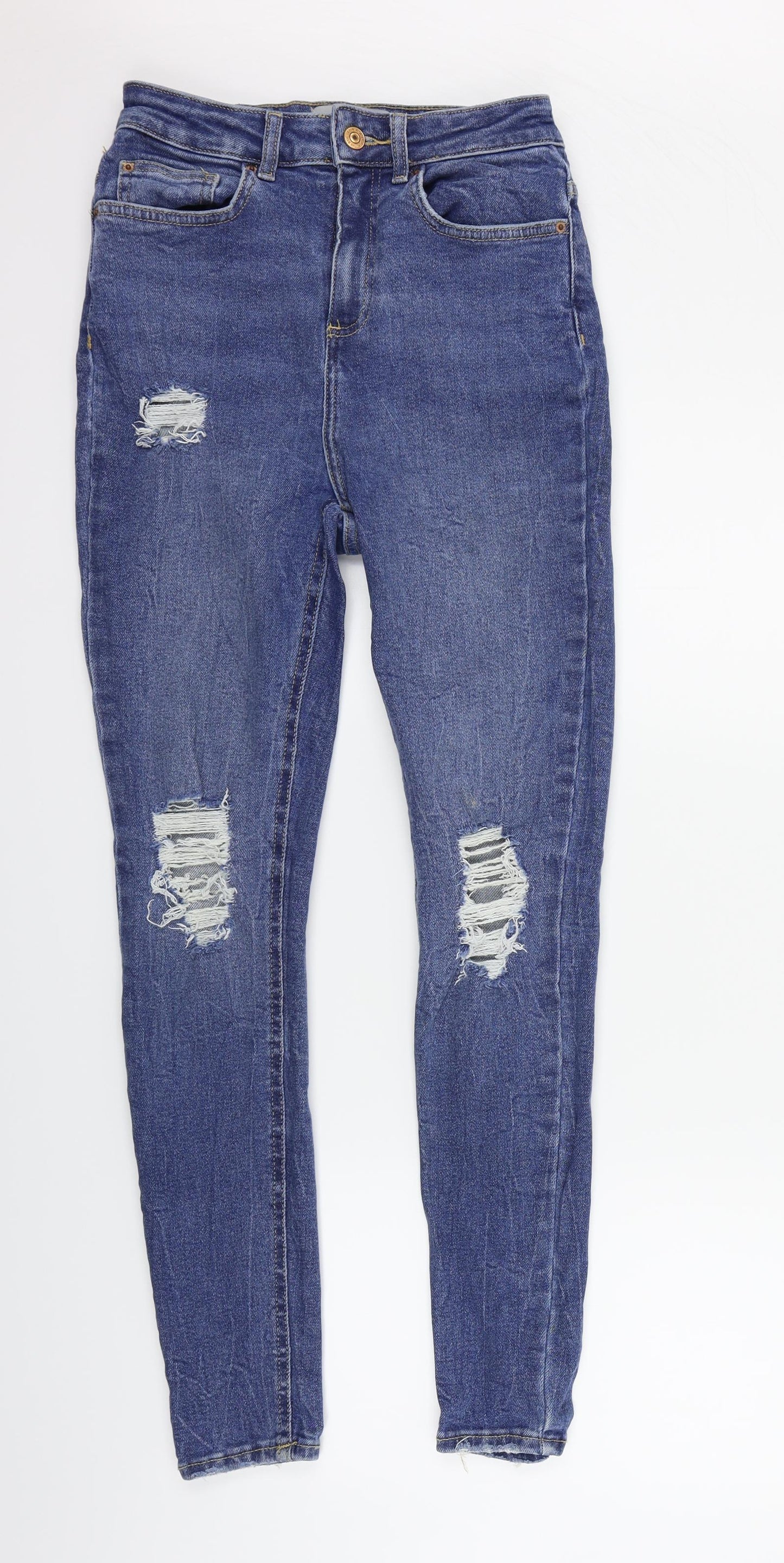 New Look Womens Blue   Straight Jeans Size 8 L28 in