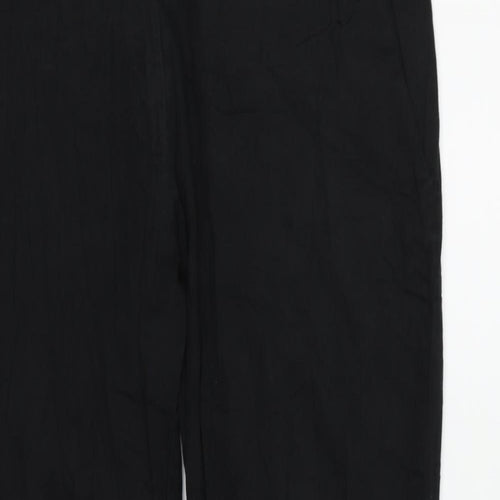 H&M Womens Black   Trousers  Size 12 L26 in