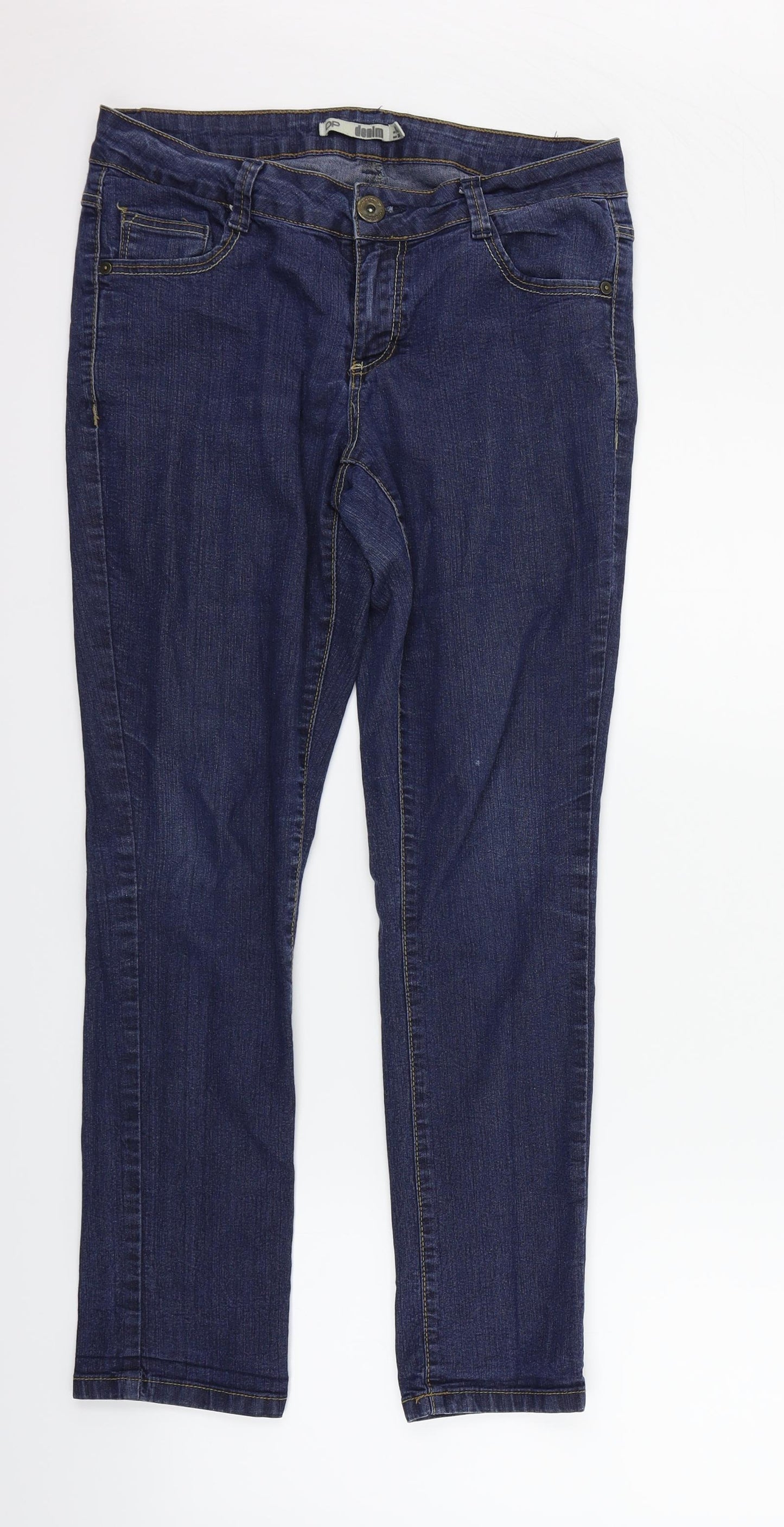Dorothy Perkins Womens Blue   Straight Jeans Size 10 L26 in