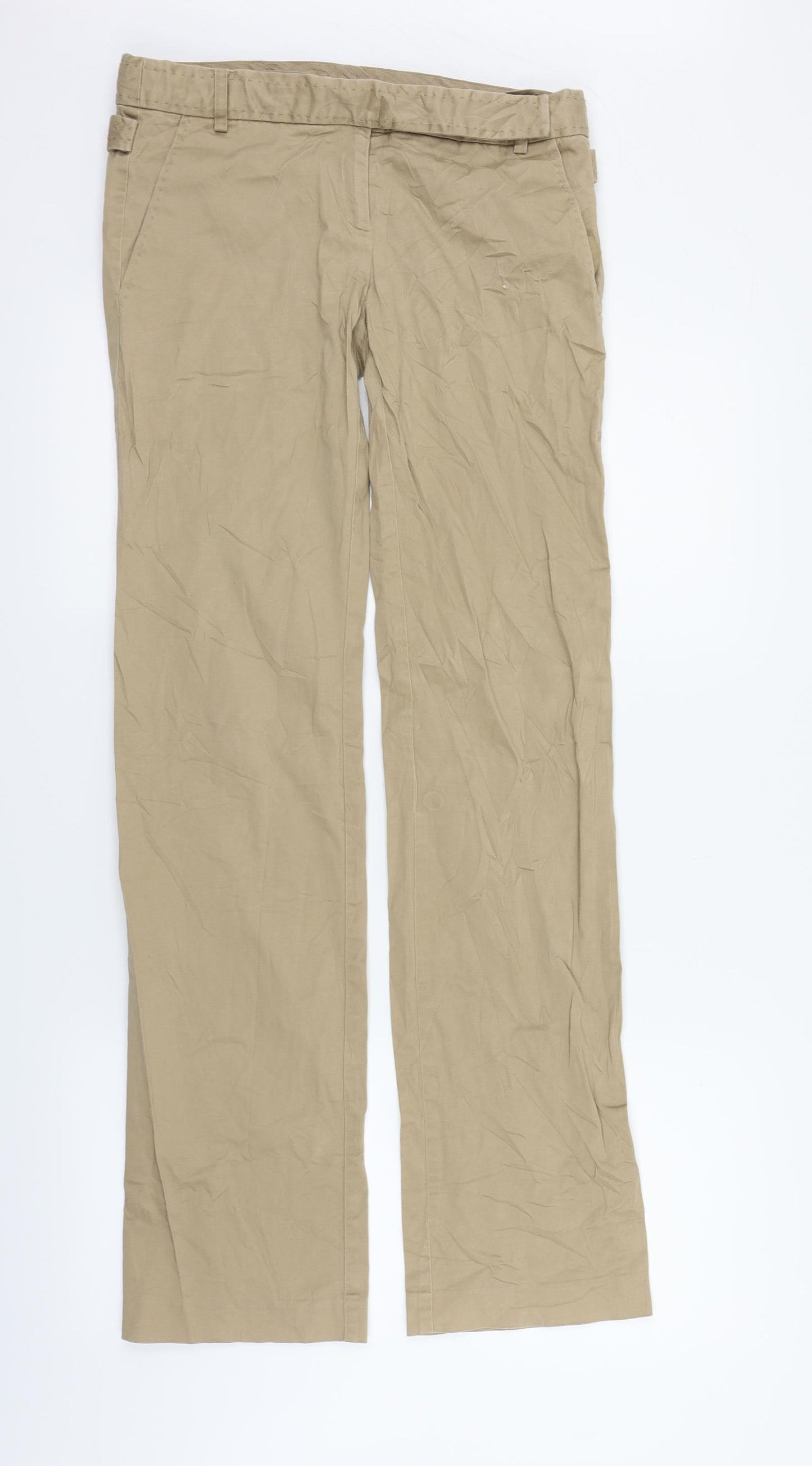 zara basic Womens Beige   Trousers  Size 10 L31 in