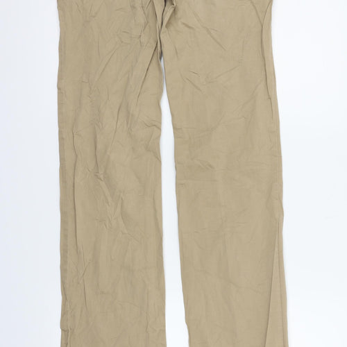 zara basic Womens Beige   Trousers  Size 10 L31 in
