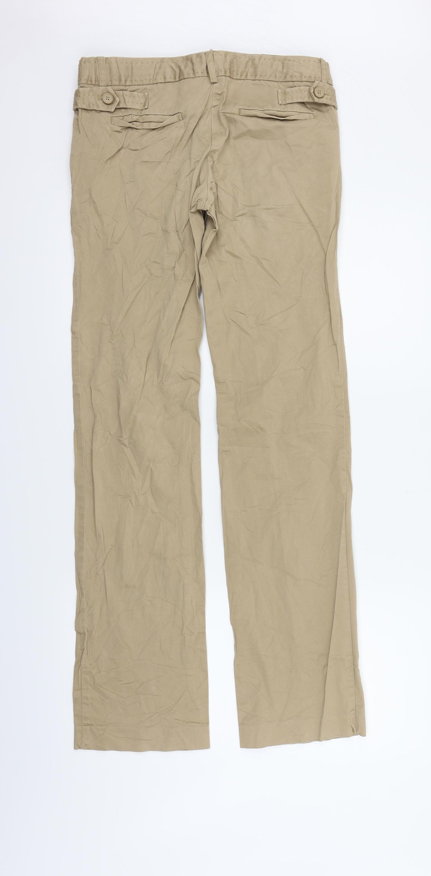 zara basic Womens Beige   Trousers  Size 10 L31 in