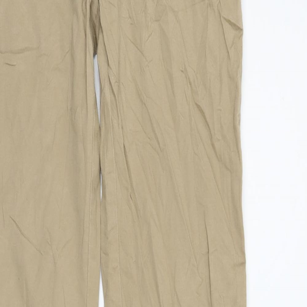 zara basic Womens Beige   Trousers  Size 10 L31 in