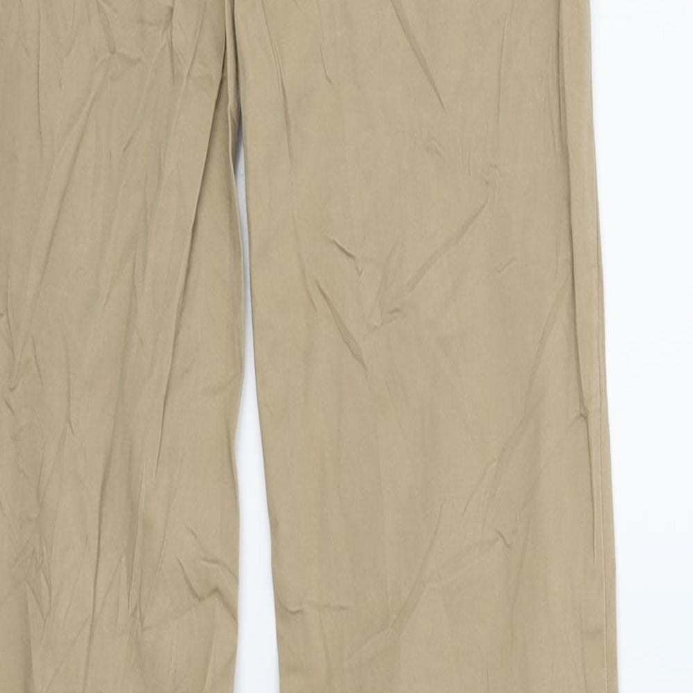 zara basic Womens Beige   Trousers  Size 10 L31 in
