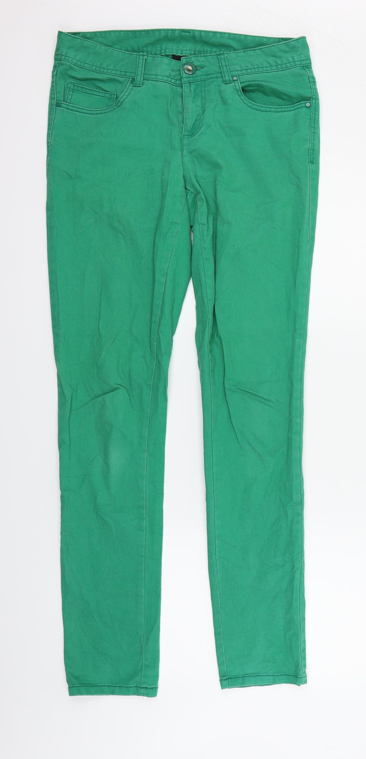 Crazy World Womens Green   Straight Jeans Size 10 L30 in