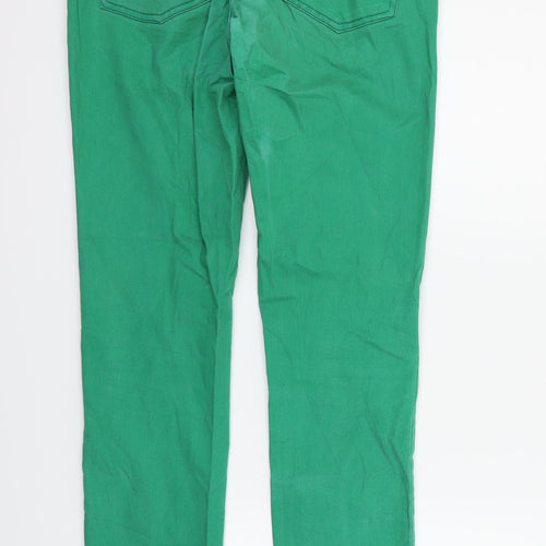 Crazy World Womens Green   Straight Jeans Size 10 L30 in