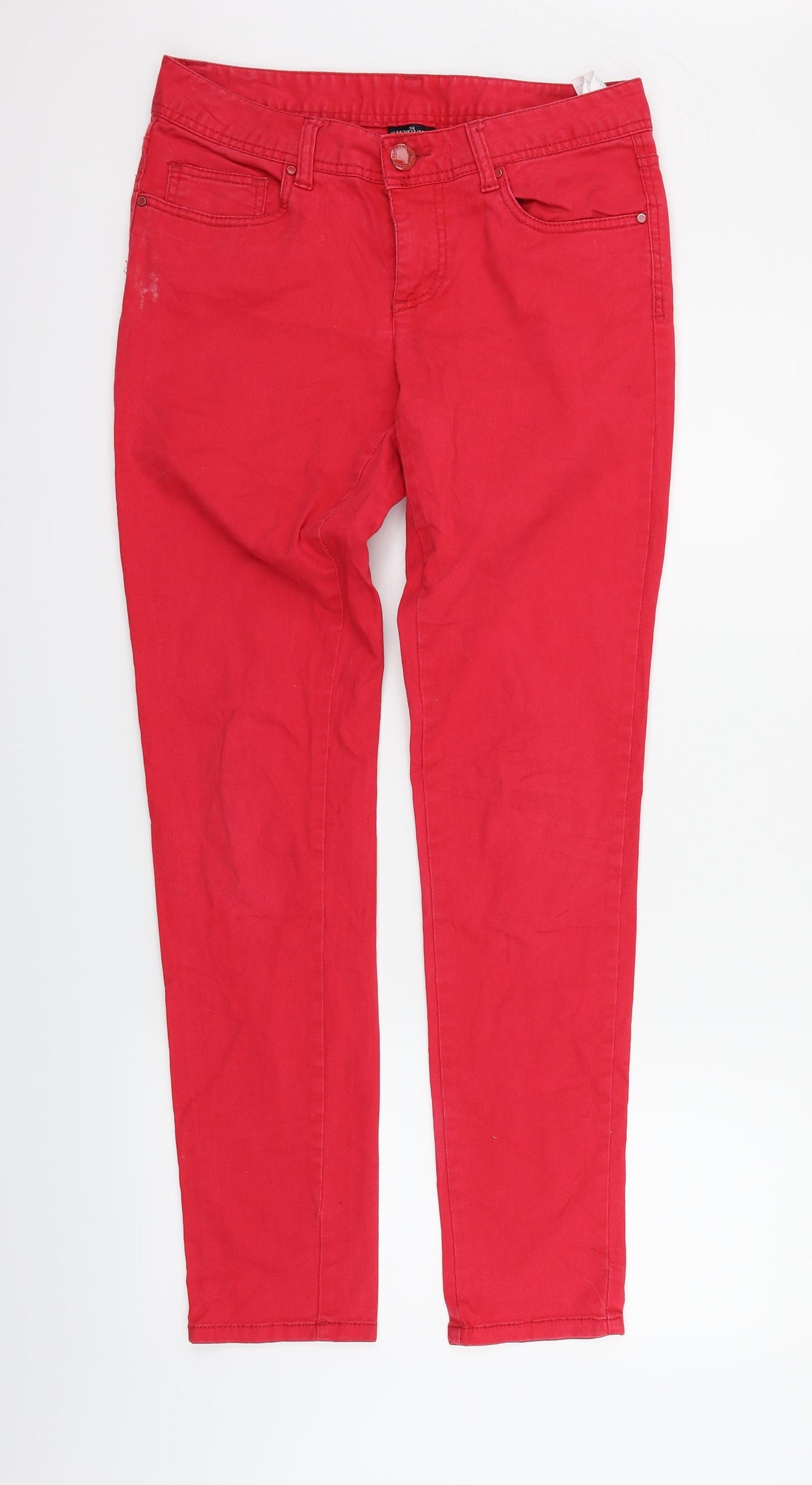 Crazy World Womens Red   Trousers  Size 10 L29 in