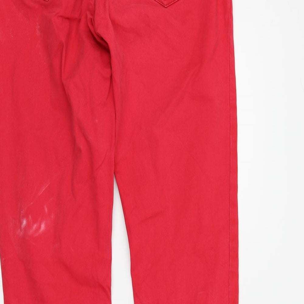 Crazy World Womens Red   Trousers  Size 10 L29 in