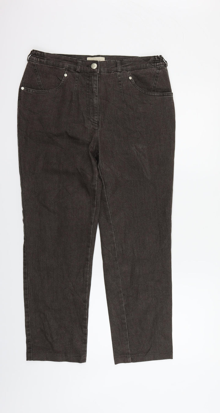 Malva Womens Brown Straight Jeans Size 32 in L27 in