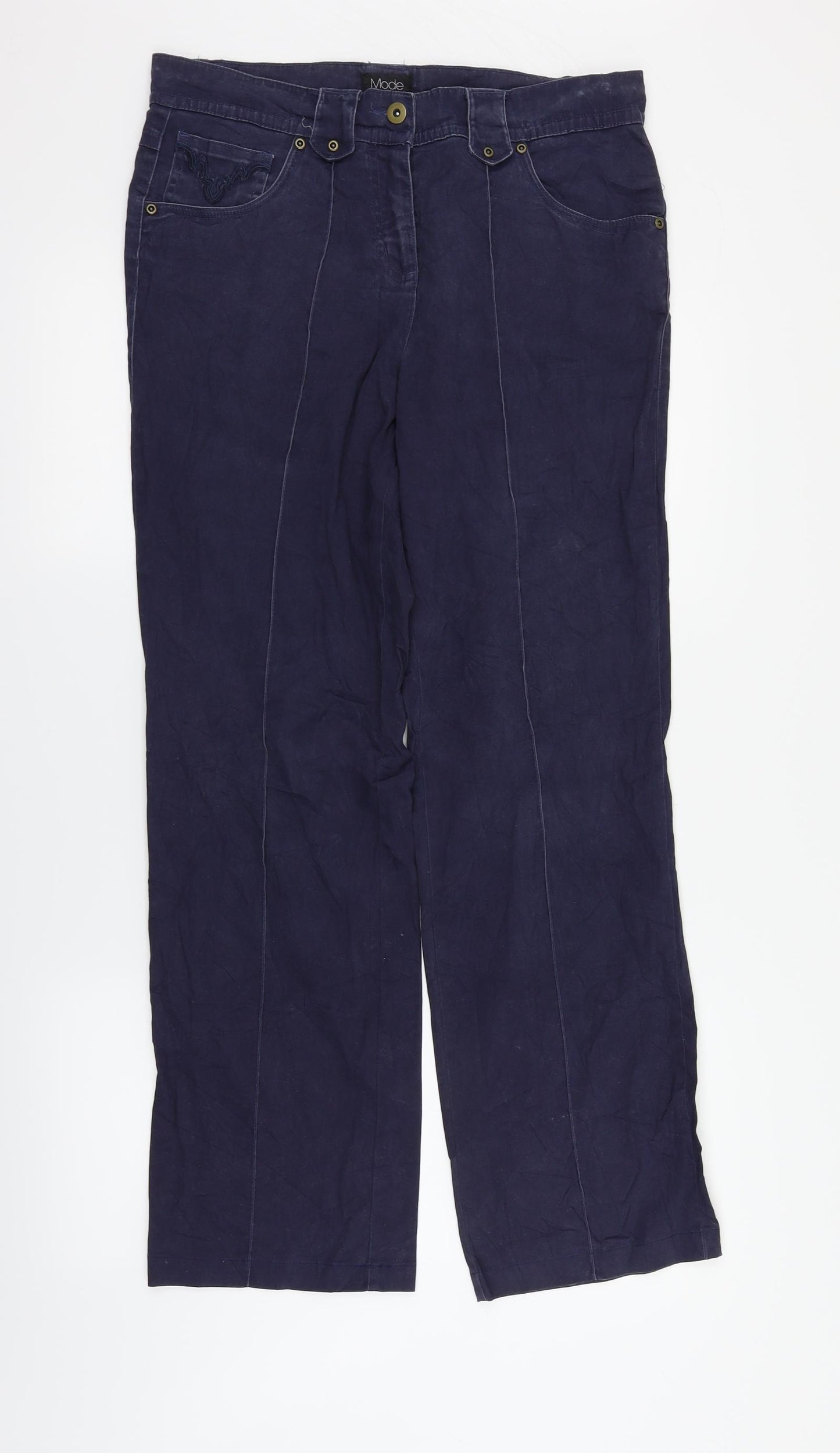 Mode Womens Blue   Trousers  Size 32 in L31 in
