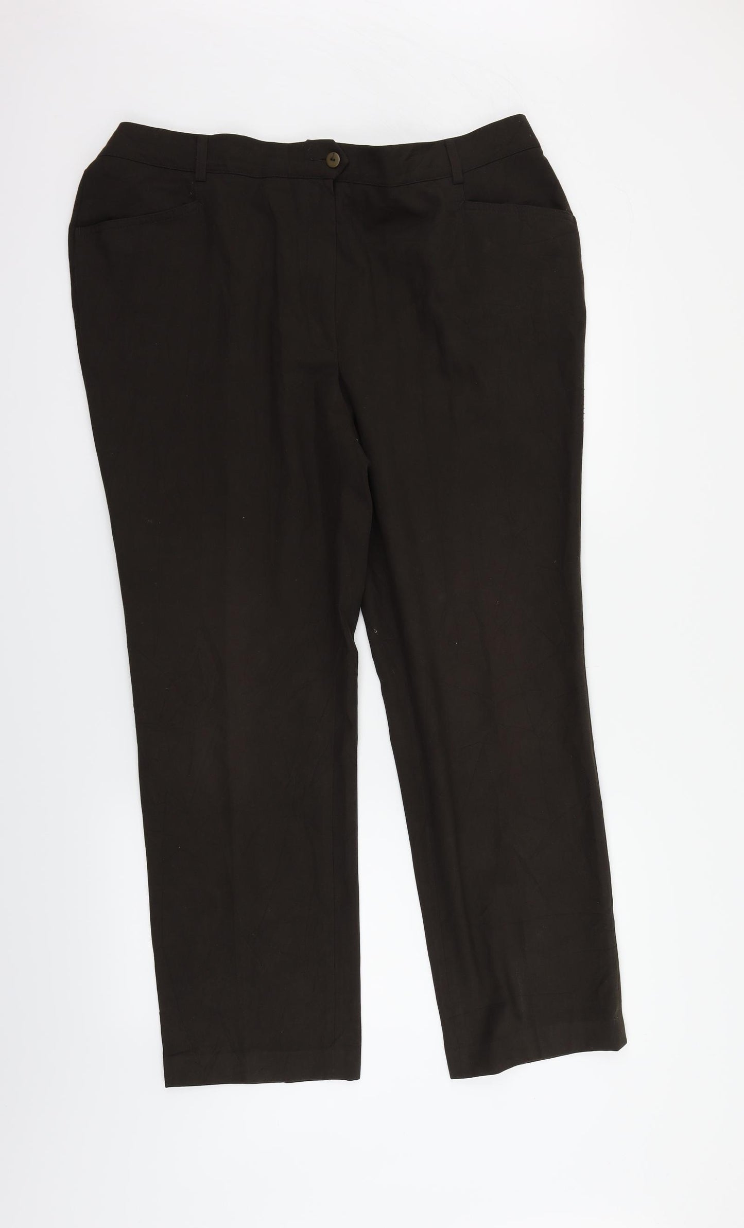 Stark Womens Brown   Trousers  Size 22 L31 in