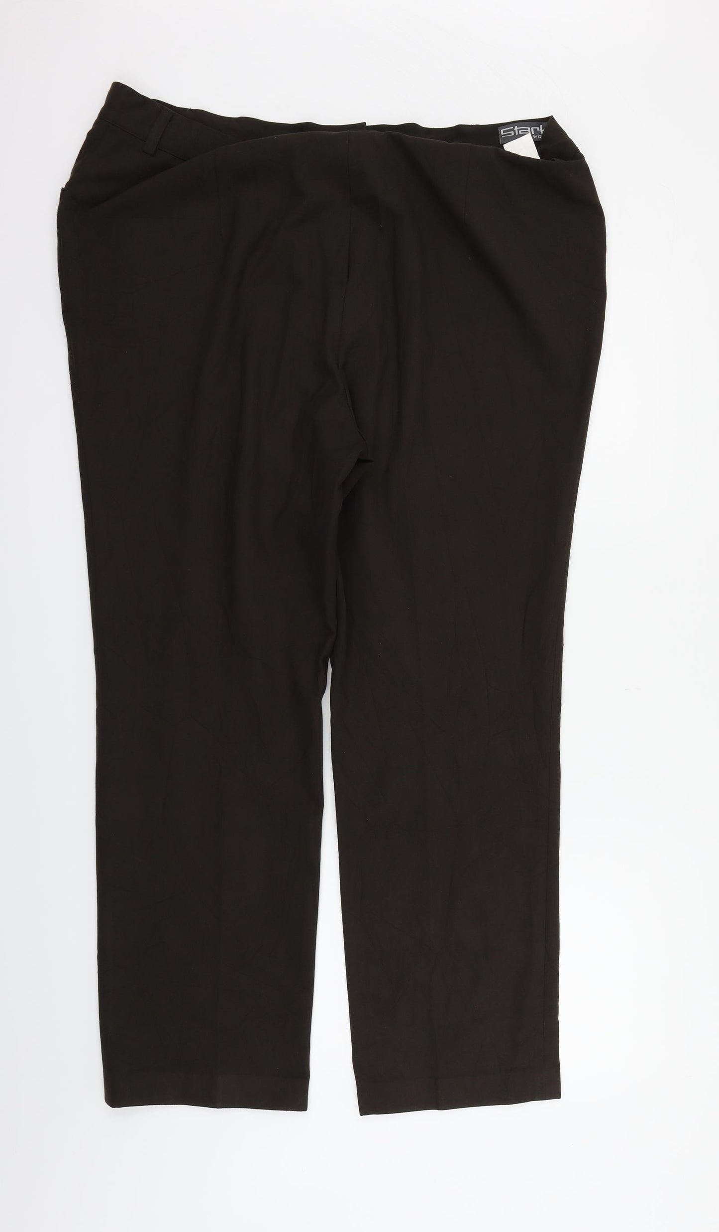 Stark Womens Brown   Trousers  Size 22 L31 in