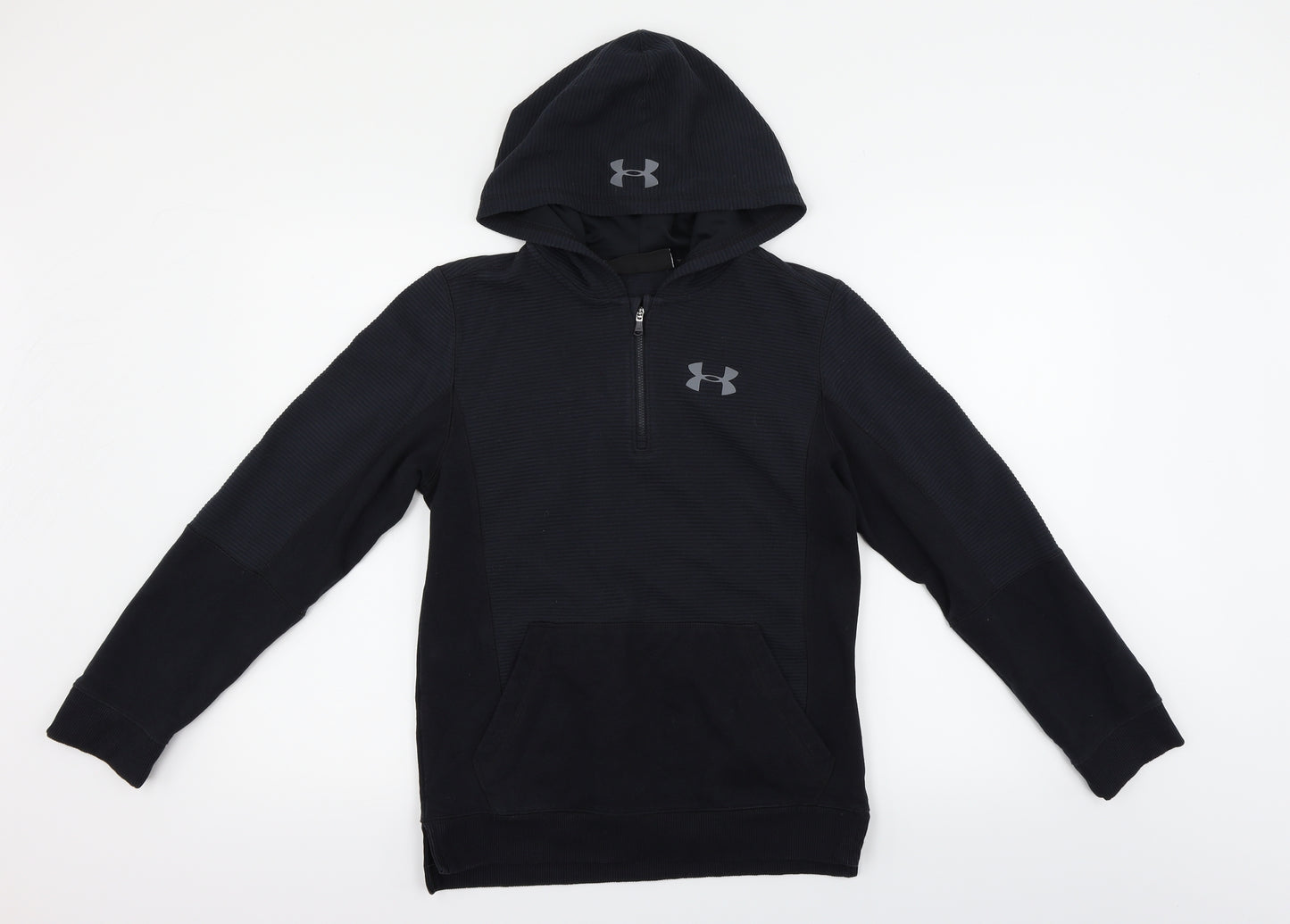 under amour  Boys Black   Pullover Hoodie Size L
