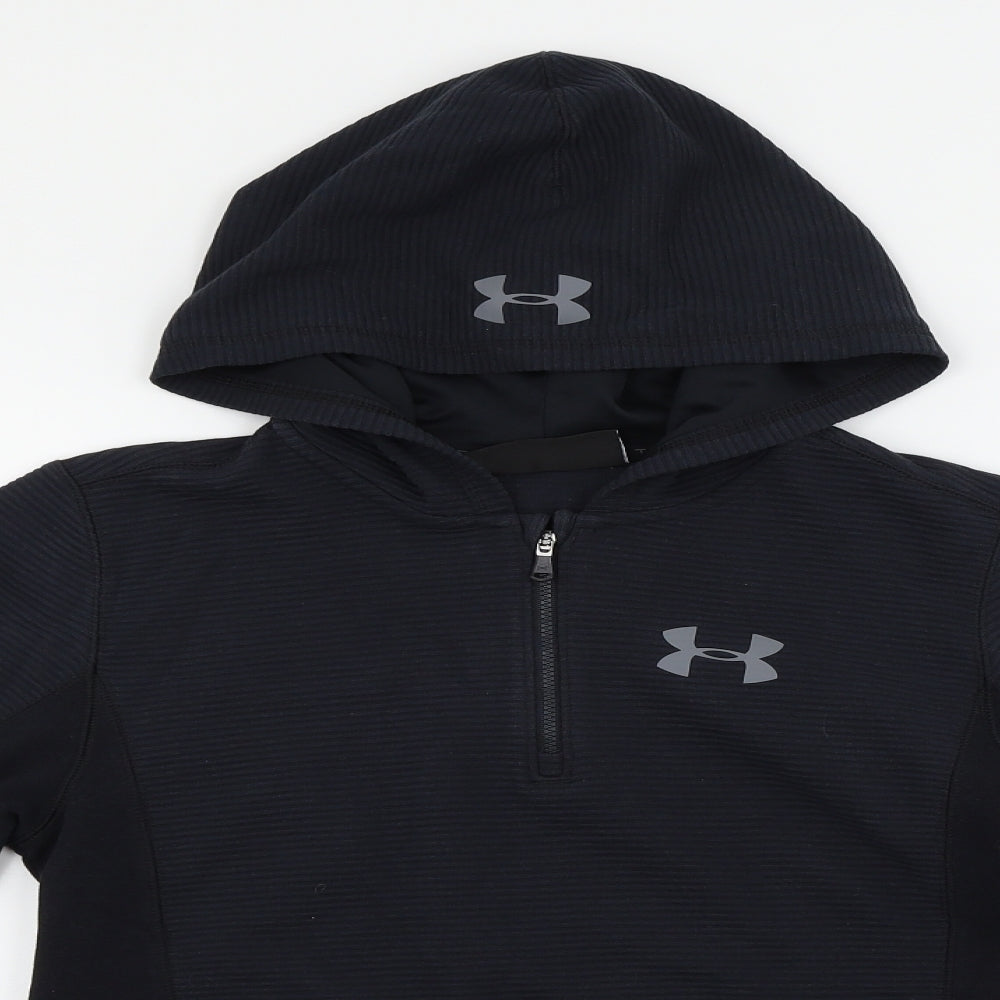 under amour  Boys Black   Pullover Hoodie Size L
