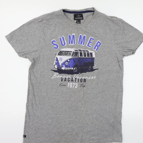 Threadbare Mens Grey    T-Shirt Size M