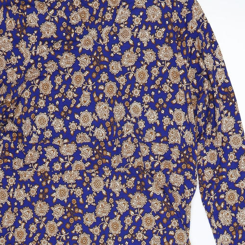 M&S Womens Multicoloured Floral  A-Line  Size 18