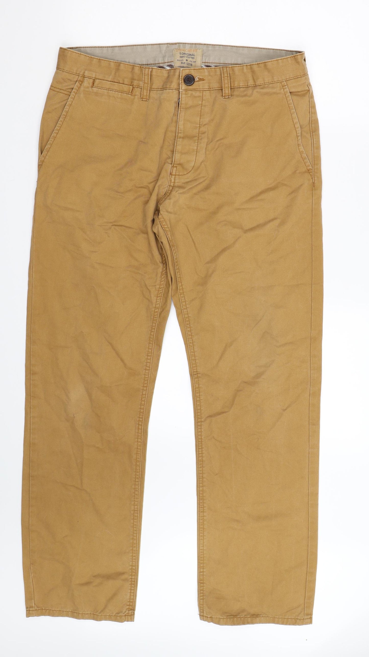 F&F Mens Brown   Trousers  Size 34 L29 in