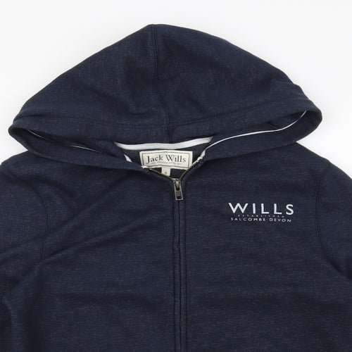 Jack Wills Mens Blue   Full Zip Hoodie Size S
