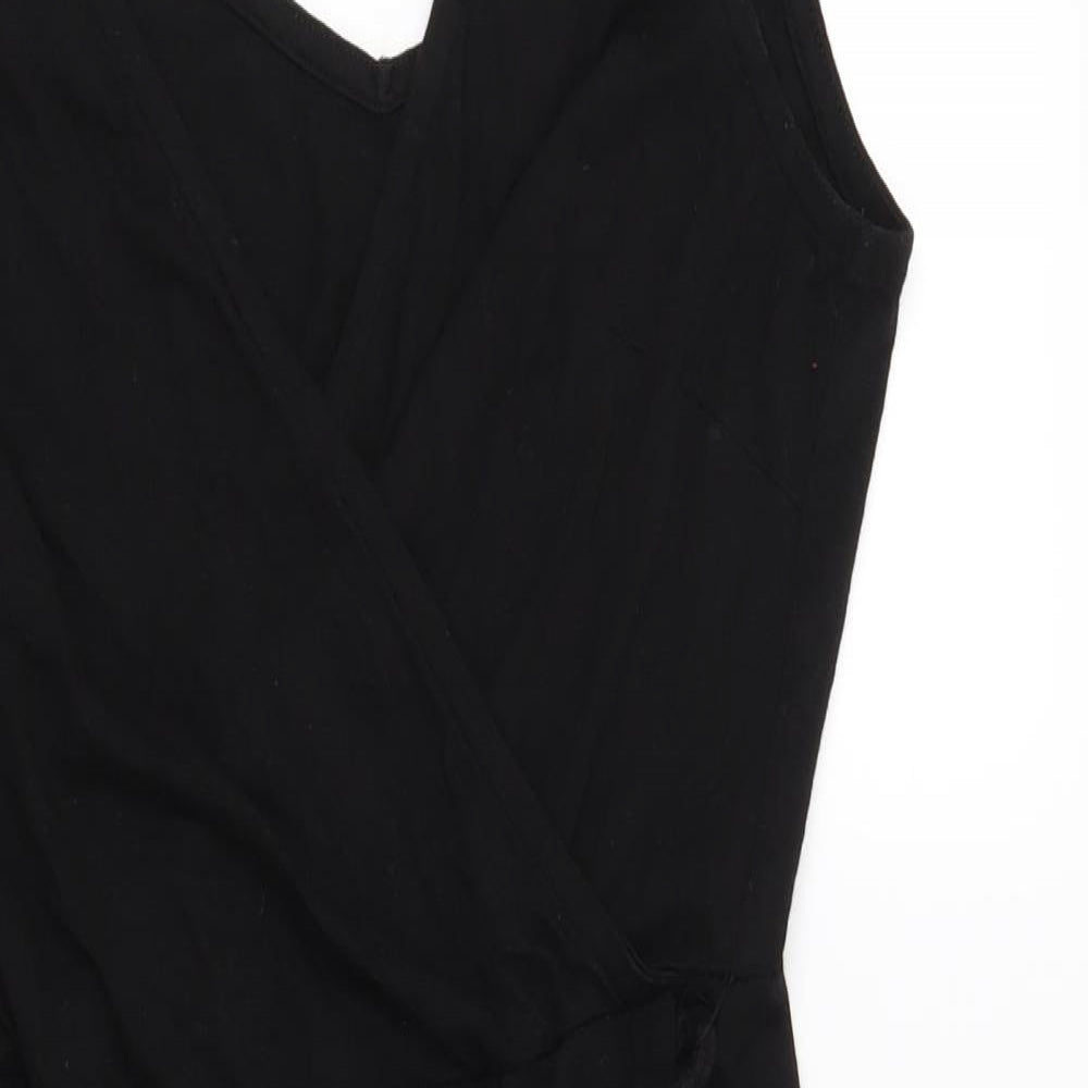 H&M Womens Black   Wrap Dress  Size S