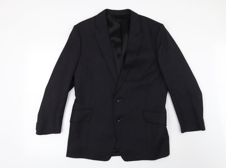Preworn Mens Blue Jacket Suit Jacket Size 38