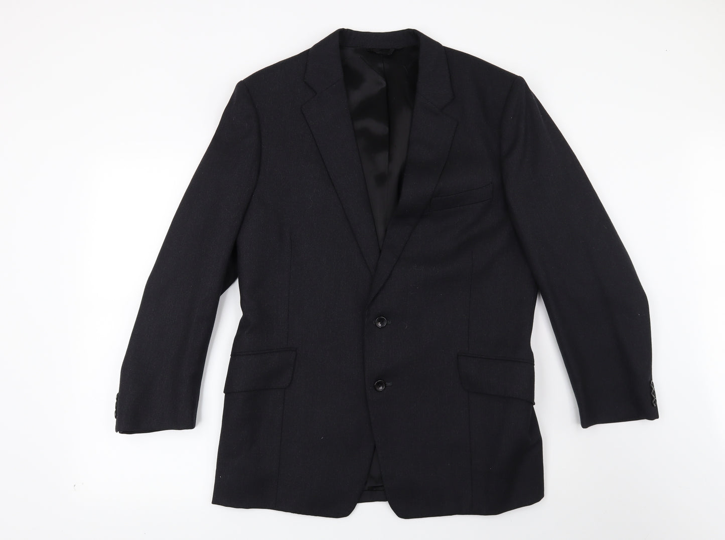 Preworn Mens Blue   Jacket Suit Jacket Size 38