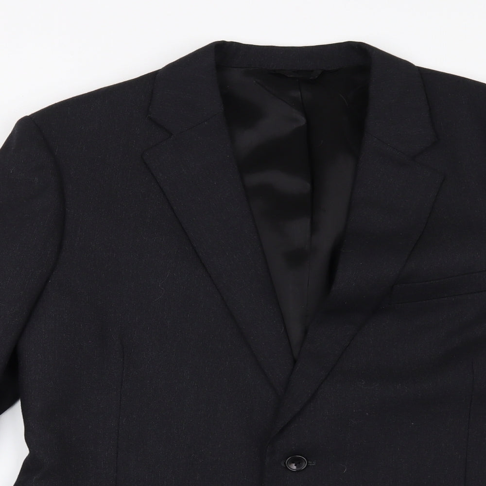 Preworn Mens Blue   Jacket Suit Jacket Size 38